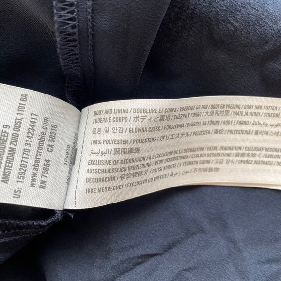 Abercrombie & Fitch Blue Open Back Maxi Dress Size Medium Petite - Picture 8 of 8